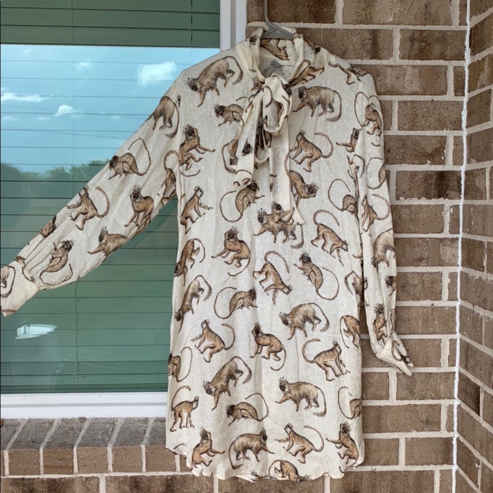 H&M monkey print dress